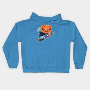 Kitty The Witch Halloween Kids Hoodie